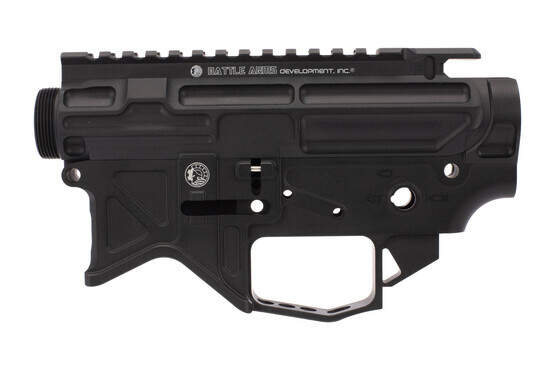 The Battle Arms Development billet AR15 upper and lower receiver set is machined from 7075-T6 aluminum